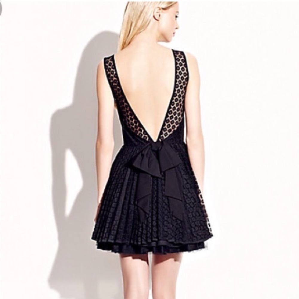 Betsey Johnson Black Eyelet Party Dress • Size 12